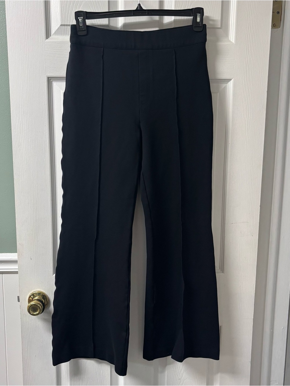 SPANX Black Wide-Leg Trousers